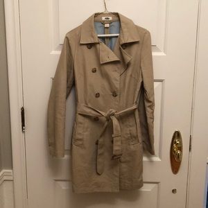 Khaki trench coat